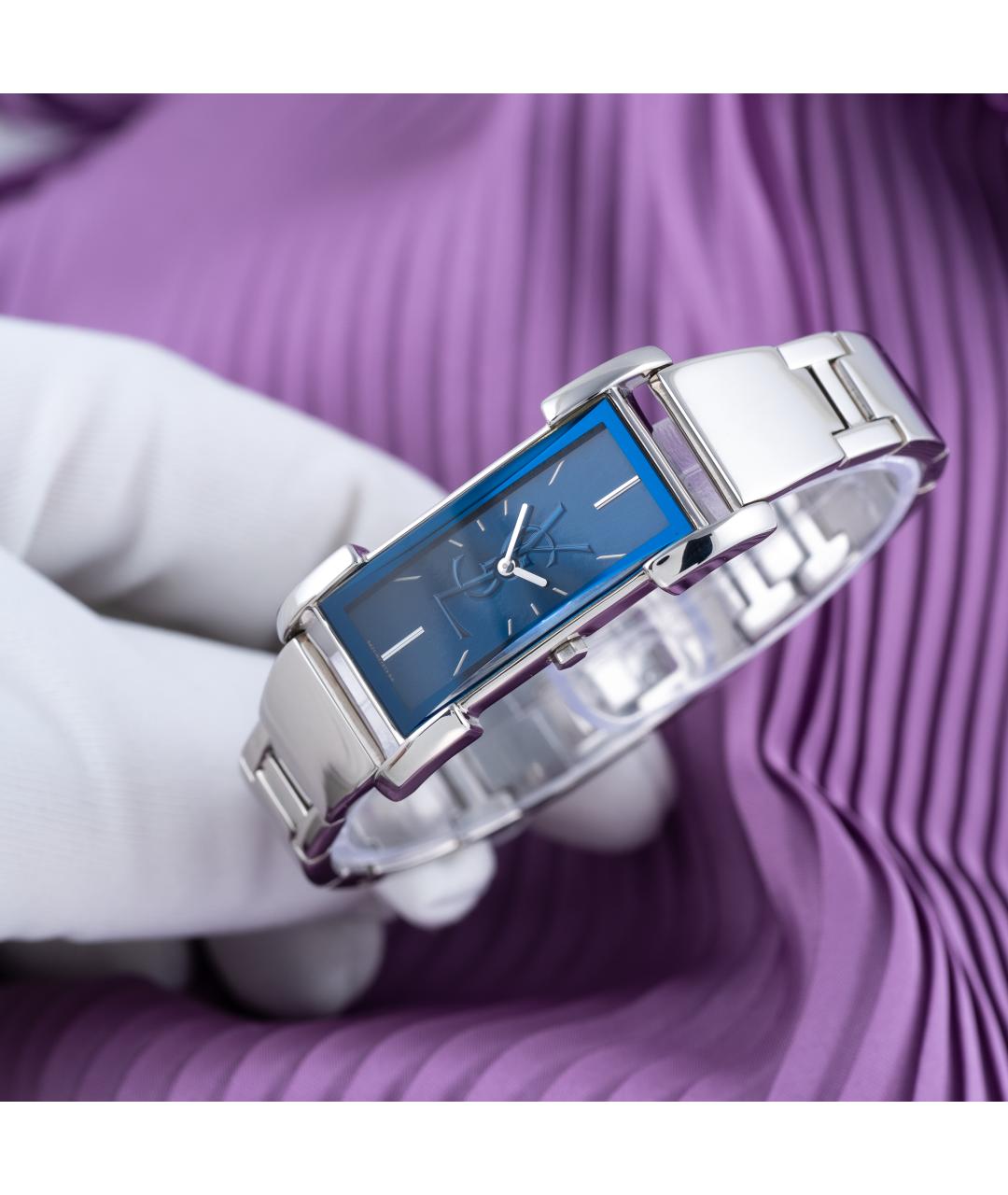 SAINT LAURENT Синие металлические часы, фото 3