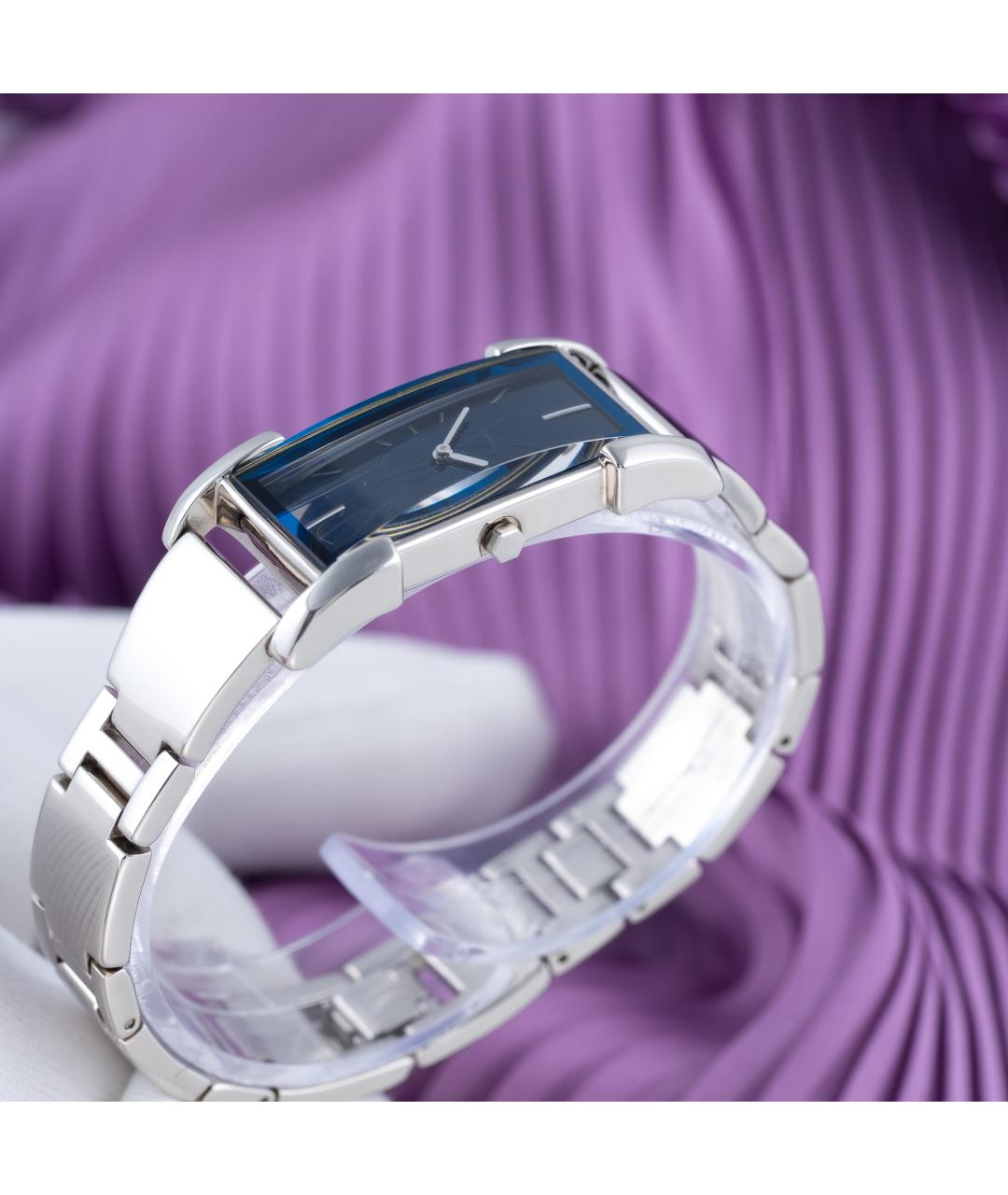 SAINT LAURENT Синие металлические часы, фото 4