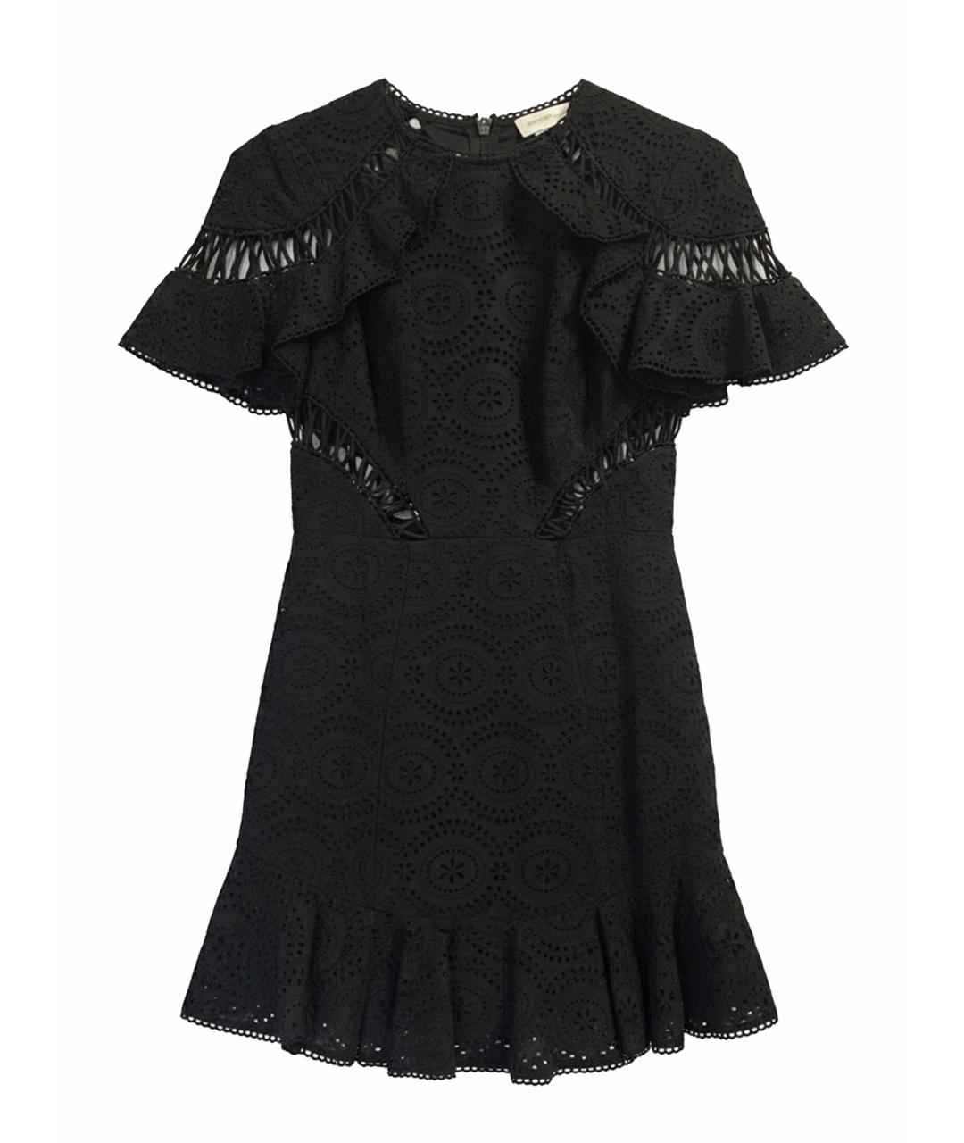 ZIMMERMANN Черное хлопковое коктейльное платье, фото 1