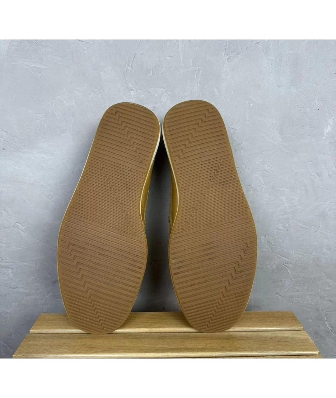 CLARKS Горчичные кожаные лоферы, фото 7