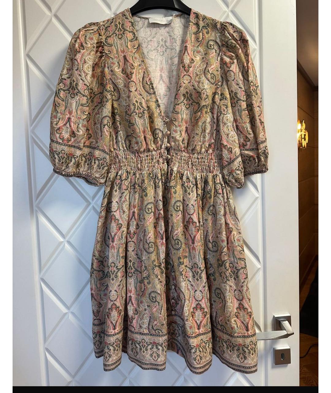 ZIMMERMANN Мульти хлопковое коктейльное платье, фото 3