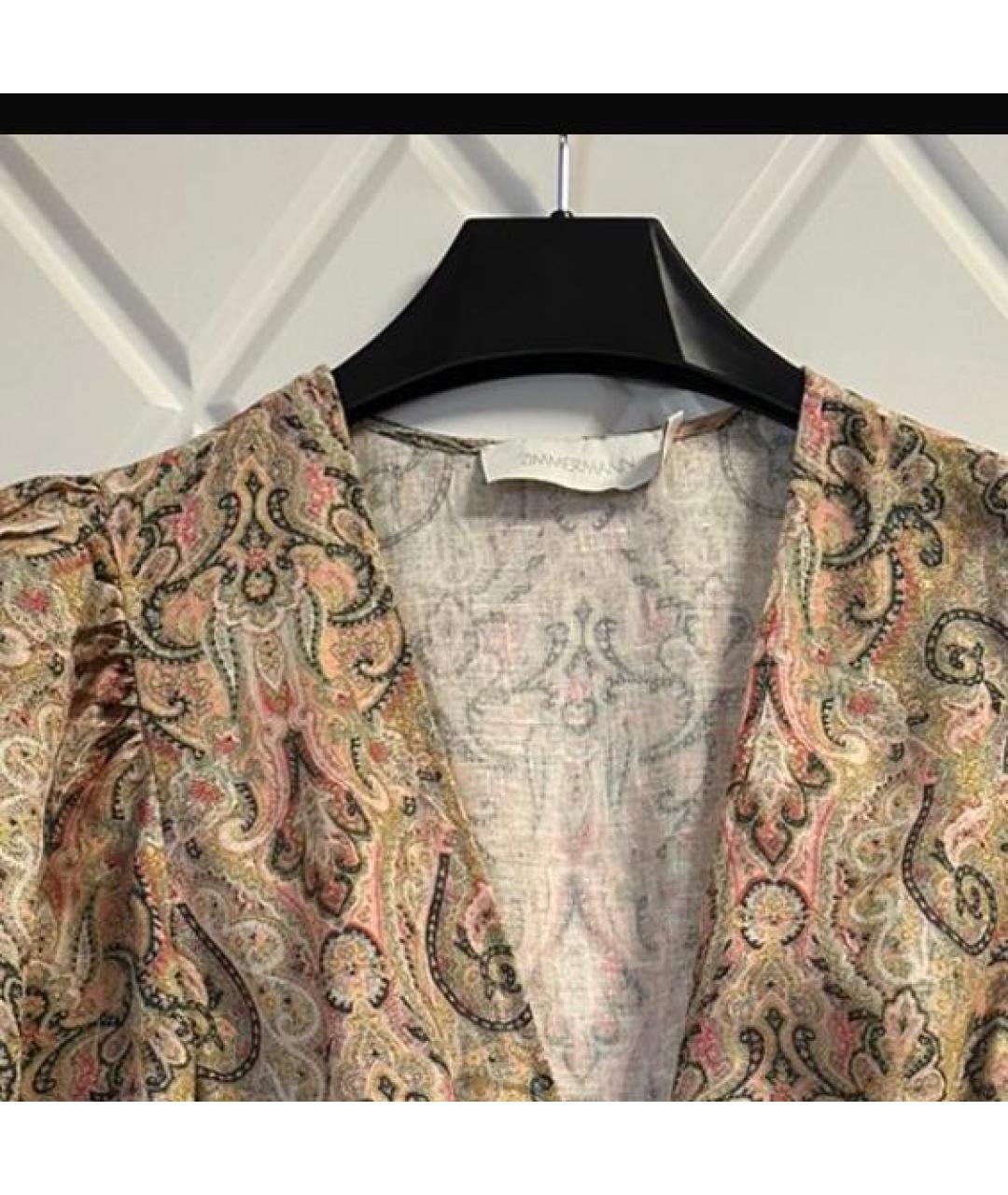 ZIMMERMANN Мульти хлопковое коктейльное платье, фото 2