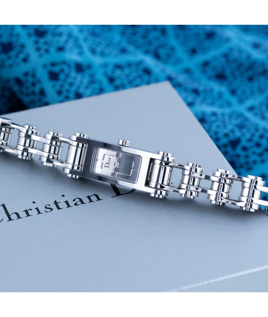 CHRISTIAN DIOR Серебряные металлические часы, фото 7