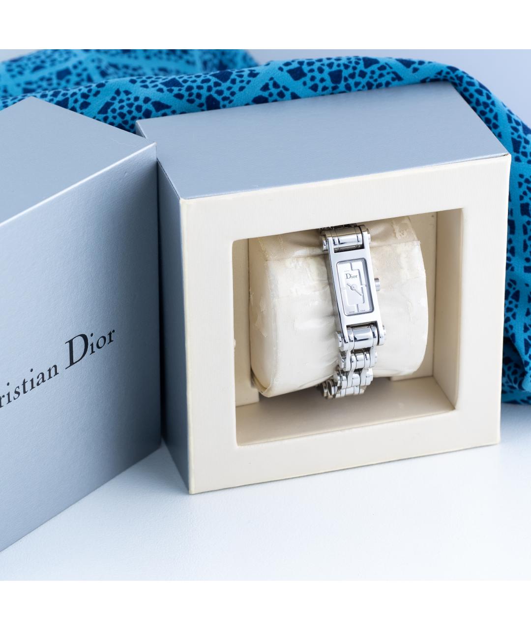 CHRISTIAN DIOR Серебряные металлические часы, фото 8