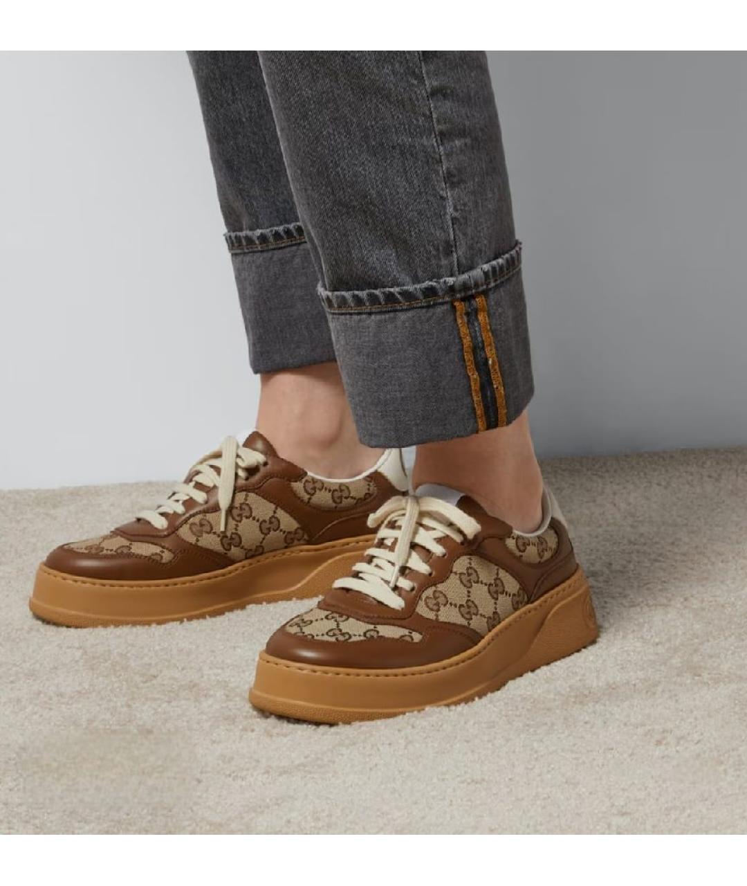 GUCCI Коричневые кроссовки, фото 8