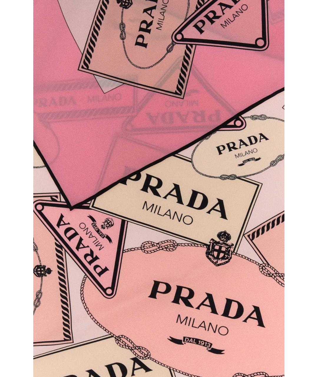 PRADA Мульти шелковый шарф, фото 2