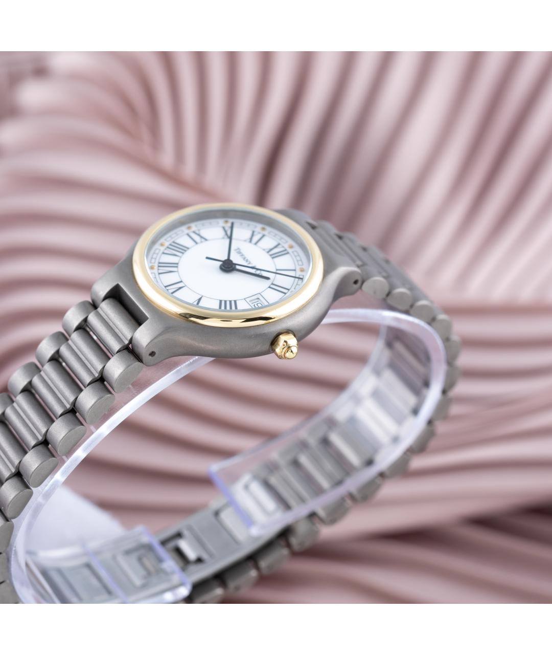 TIFFANY&CO Серые металлические часы, фото 4