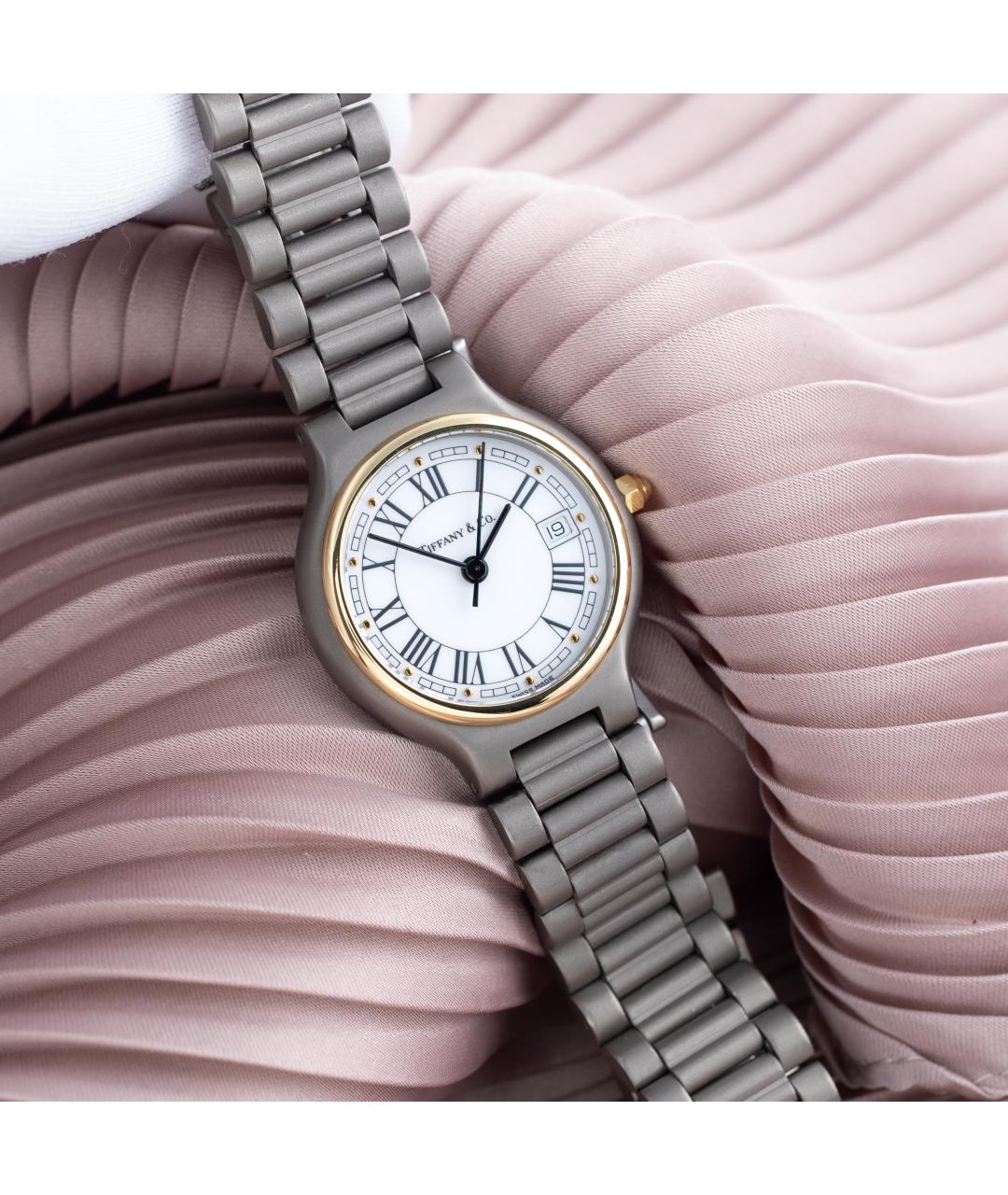 TIFFANY&CO Серые металлические часы, фото 2