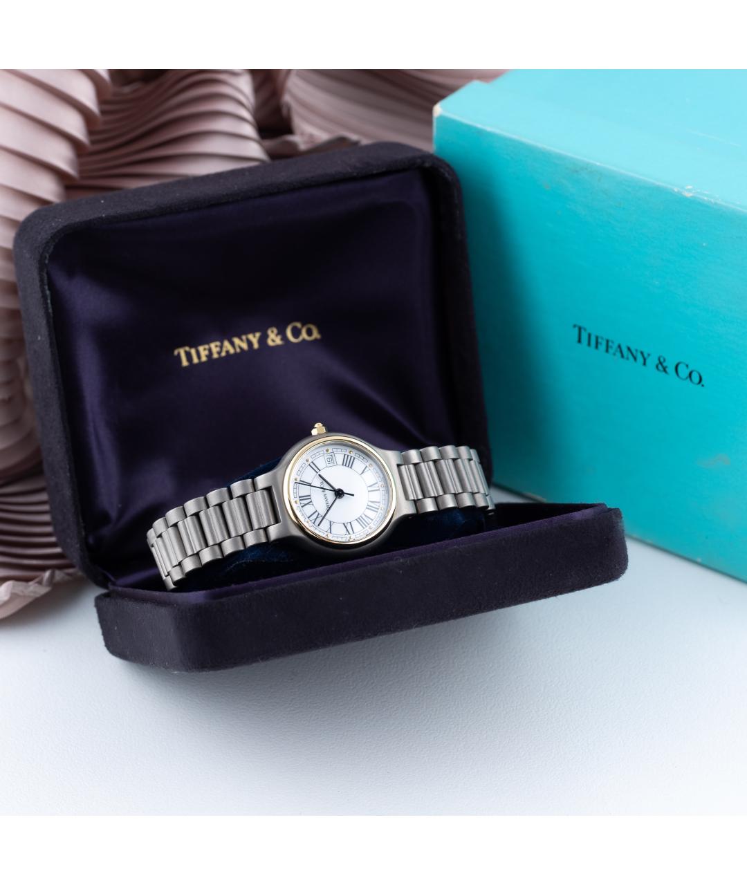 TIFFANY&CO Серые металлические часы, фото 7