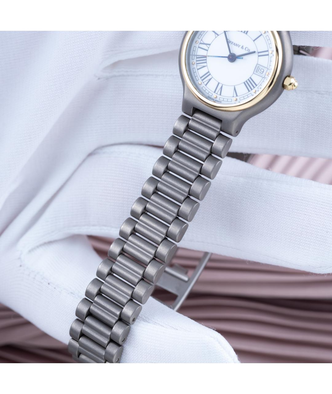 TIFFANY&CO Серые металлические часы, фото 5