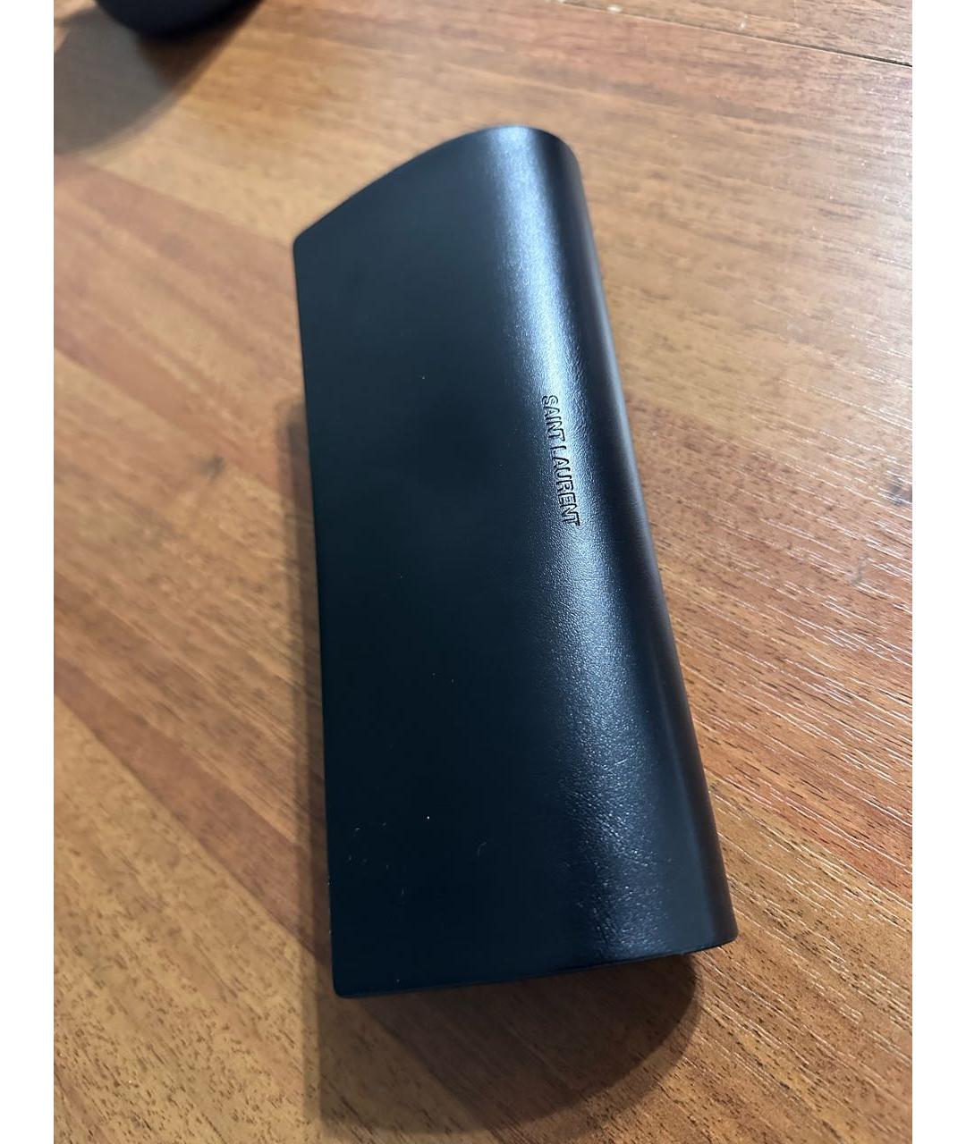 SAINT LAURENT Золотые металлические солнцезащитные очки, фото 4