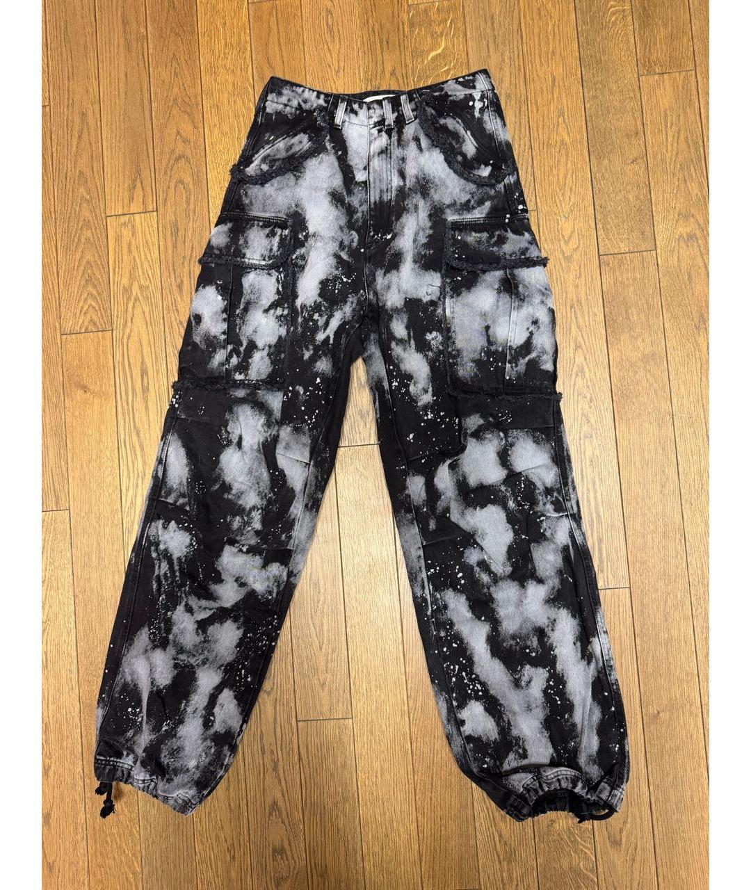 DARKPARK Черные хлопковые прямые джинсы, фото 6