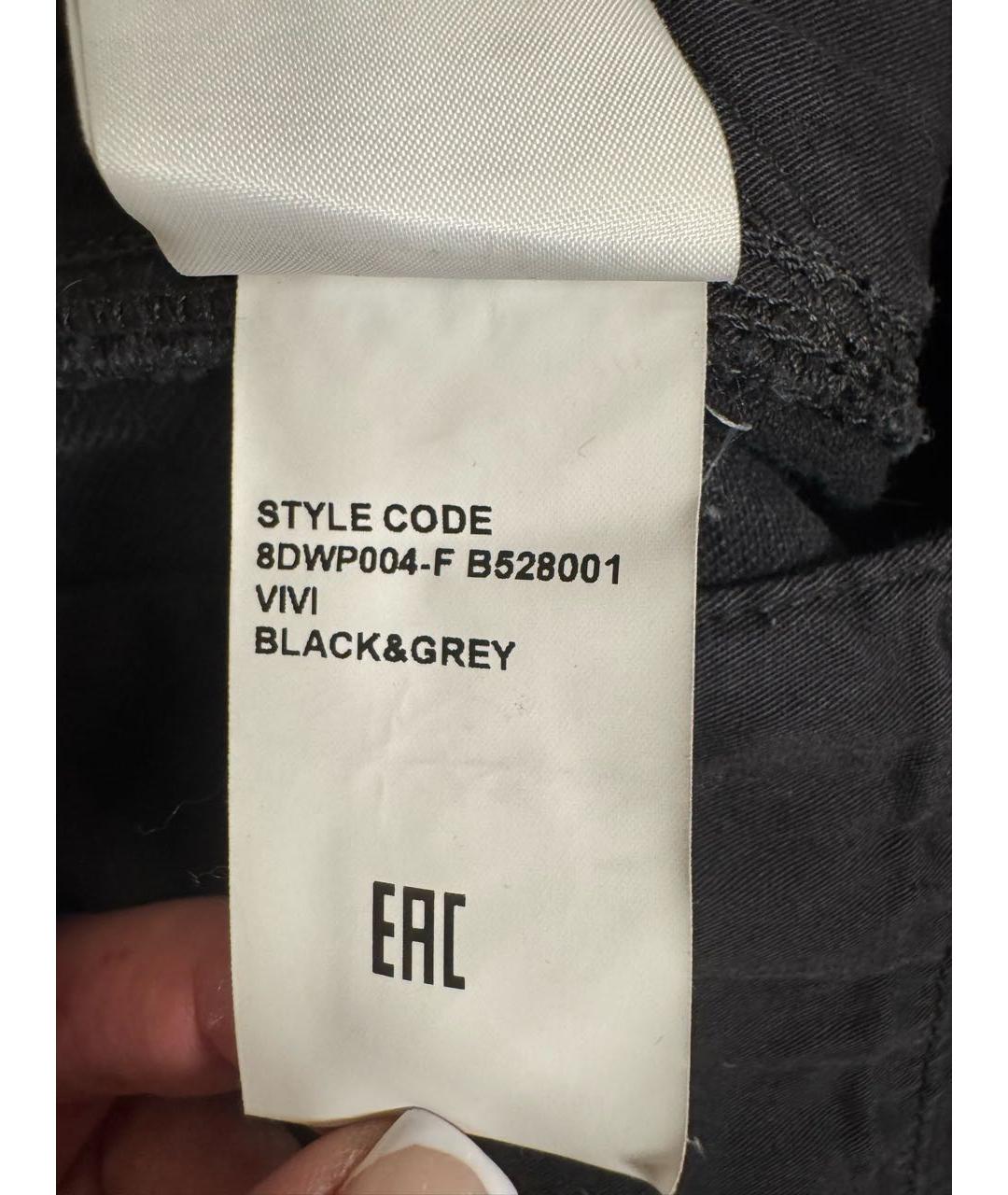 DARKPARK Черные хлопковые прямые джинсы, фото 4