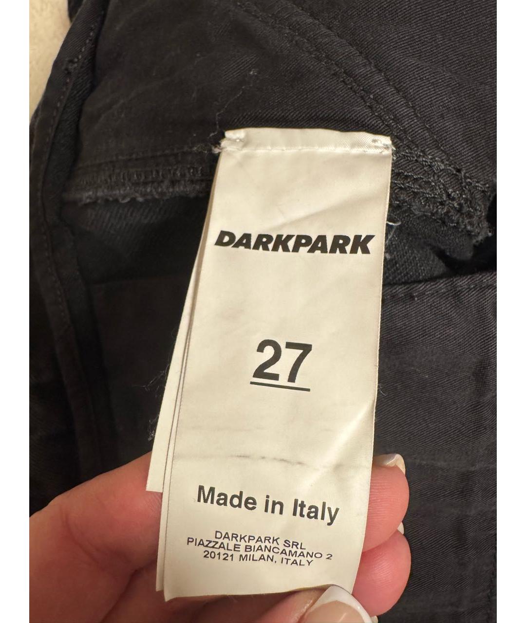 DARKPARK Черные хлопковые прямые джинсы, фото 5