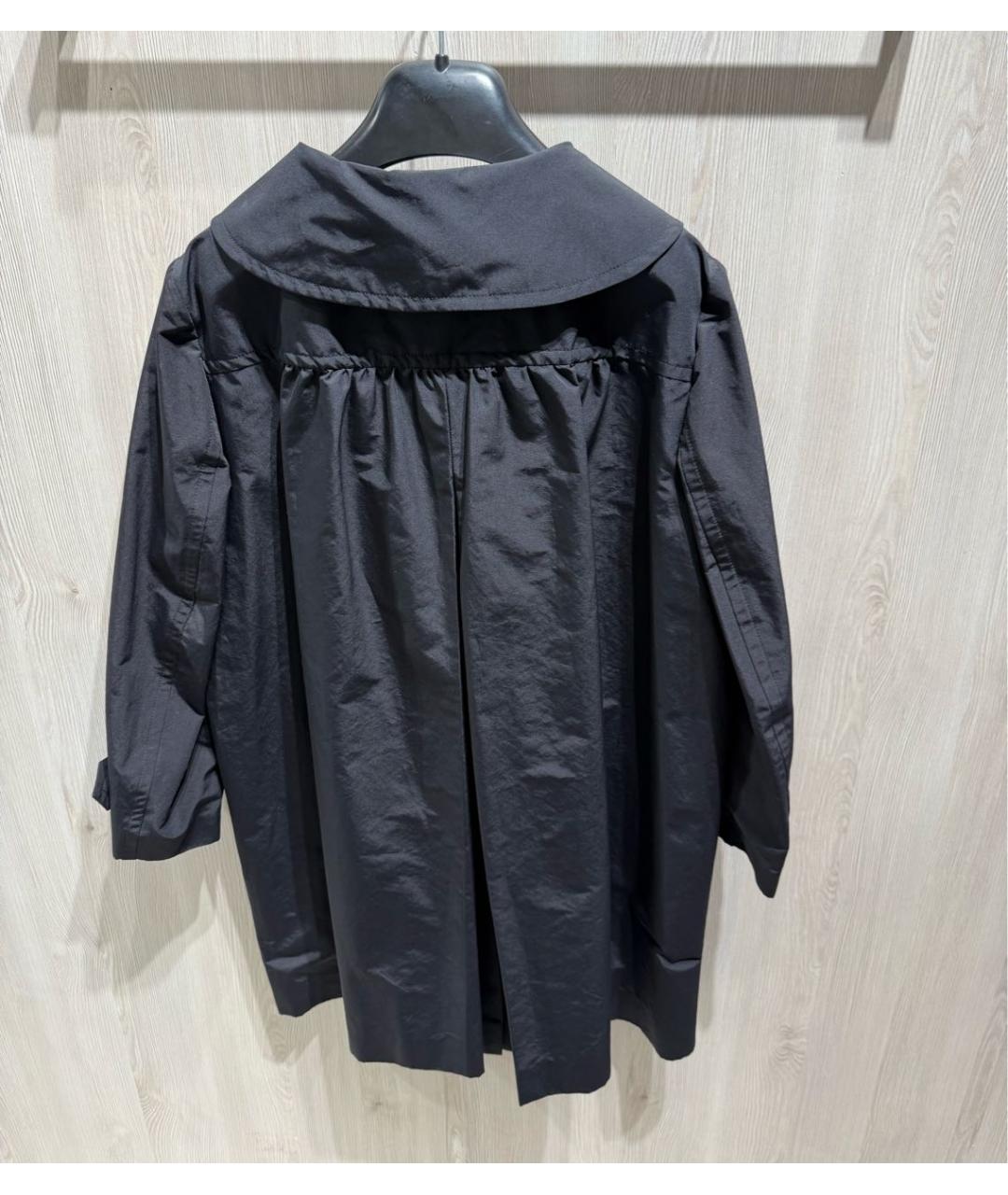 PRADA Черный хлопковый тренч/плащ, фото 2