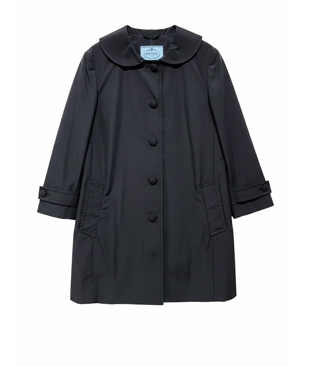 PRADA Черный хлопковый тренч/плащ, фото 1