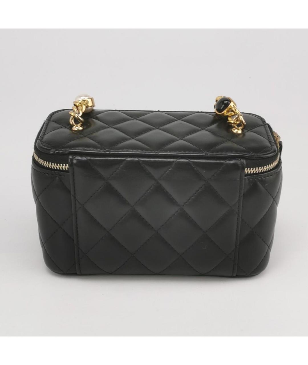 CHANEL Черная кожаная сумка через плечо, фото 2