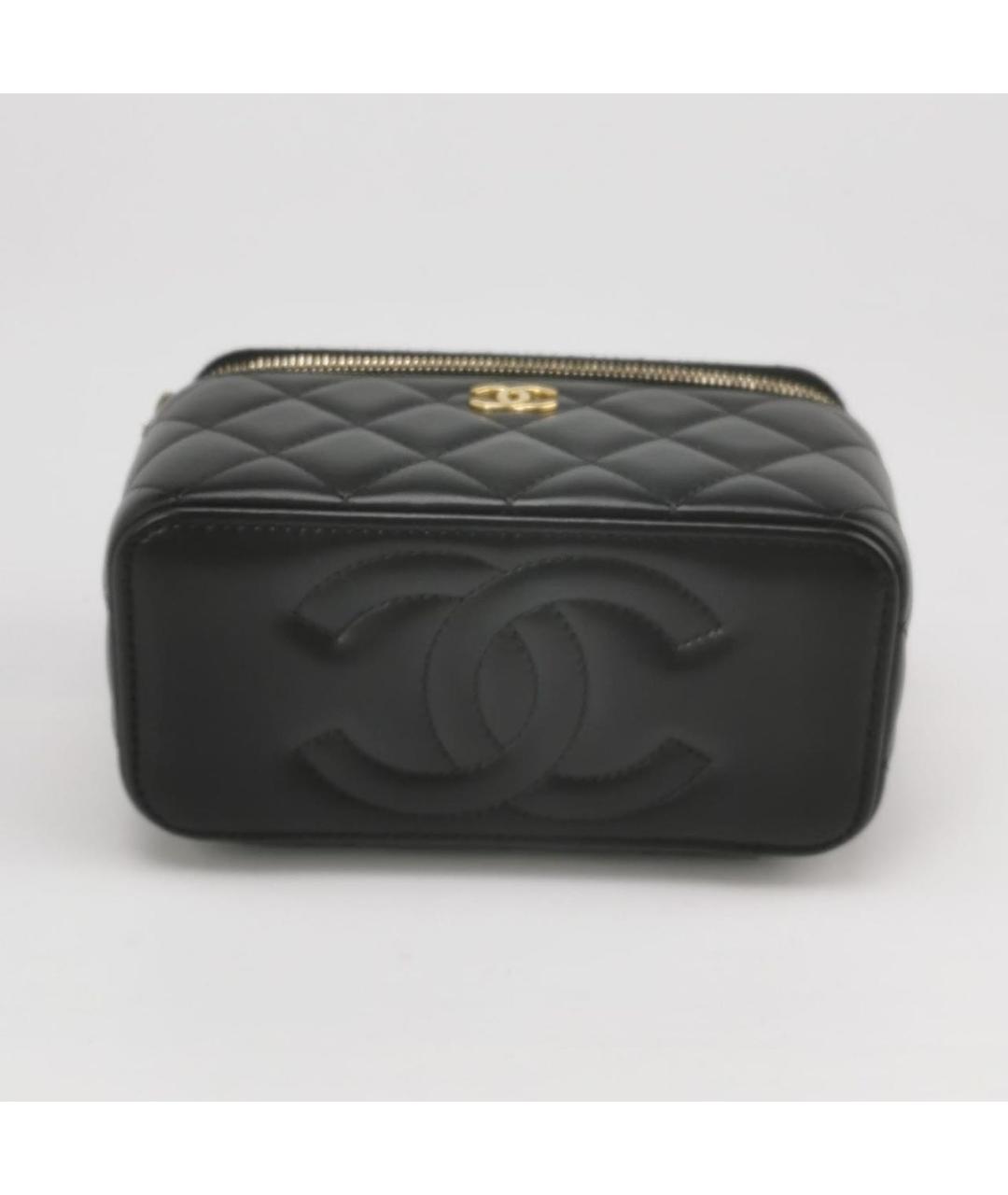 CHANEL Черная кожаная сумка через плечо, фото 4