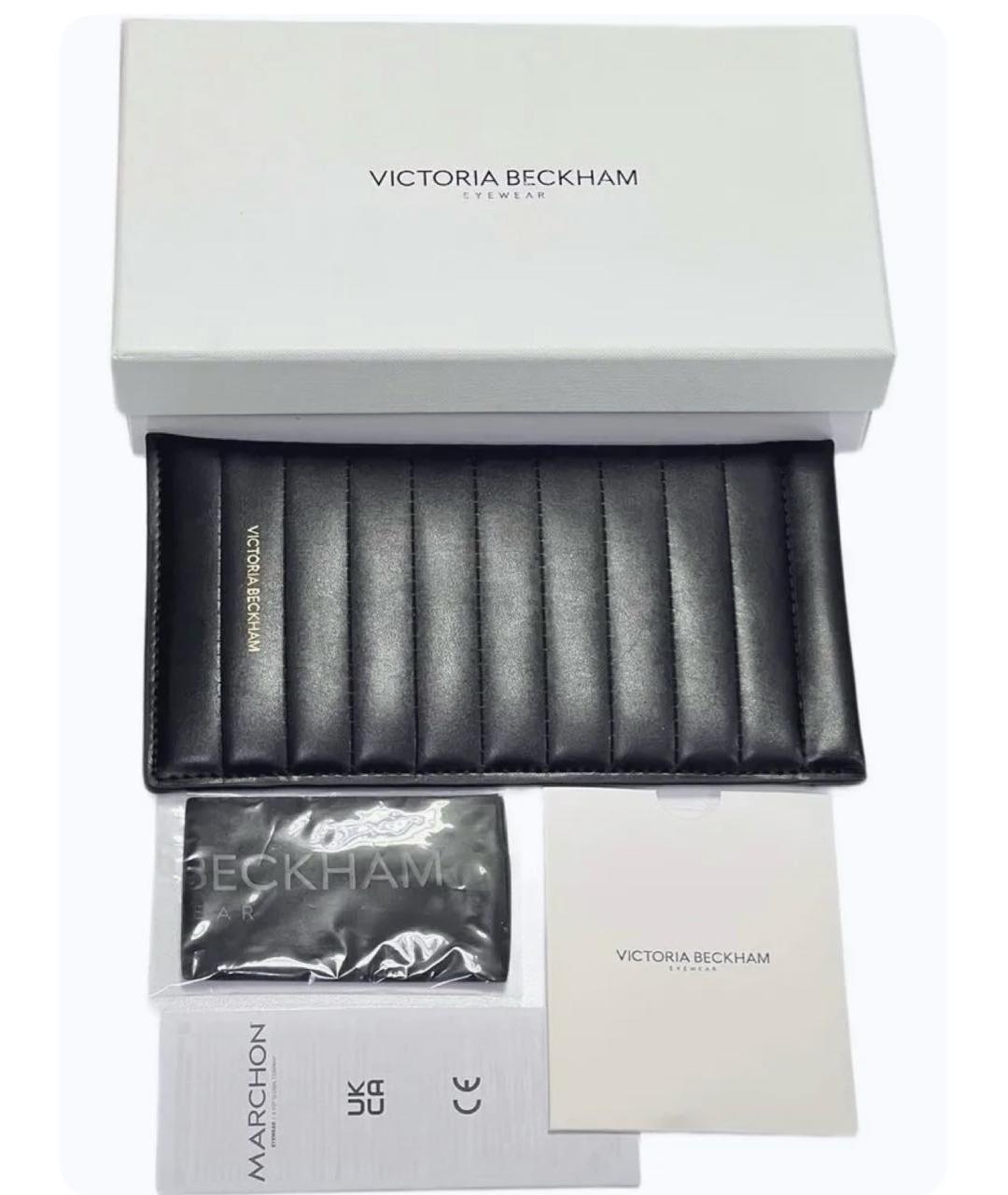 VICTORIA BECKHAM Черные пластиковые солнцезащитные очки, фото 4