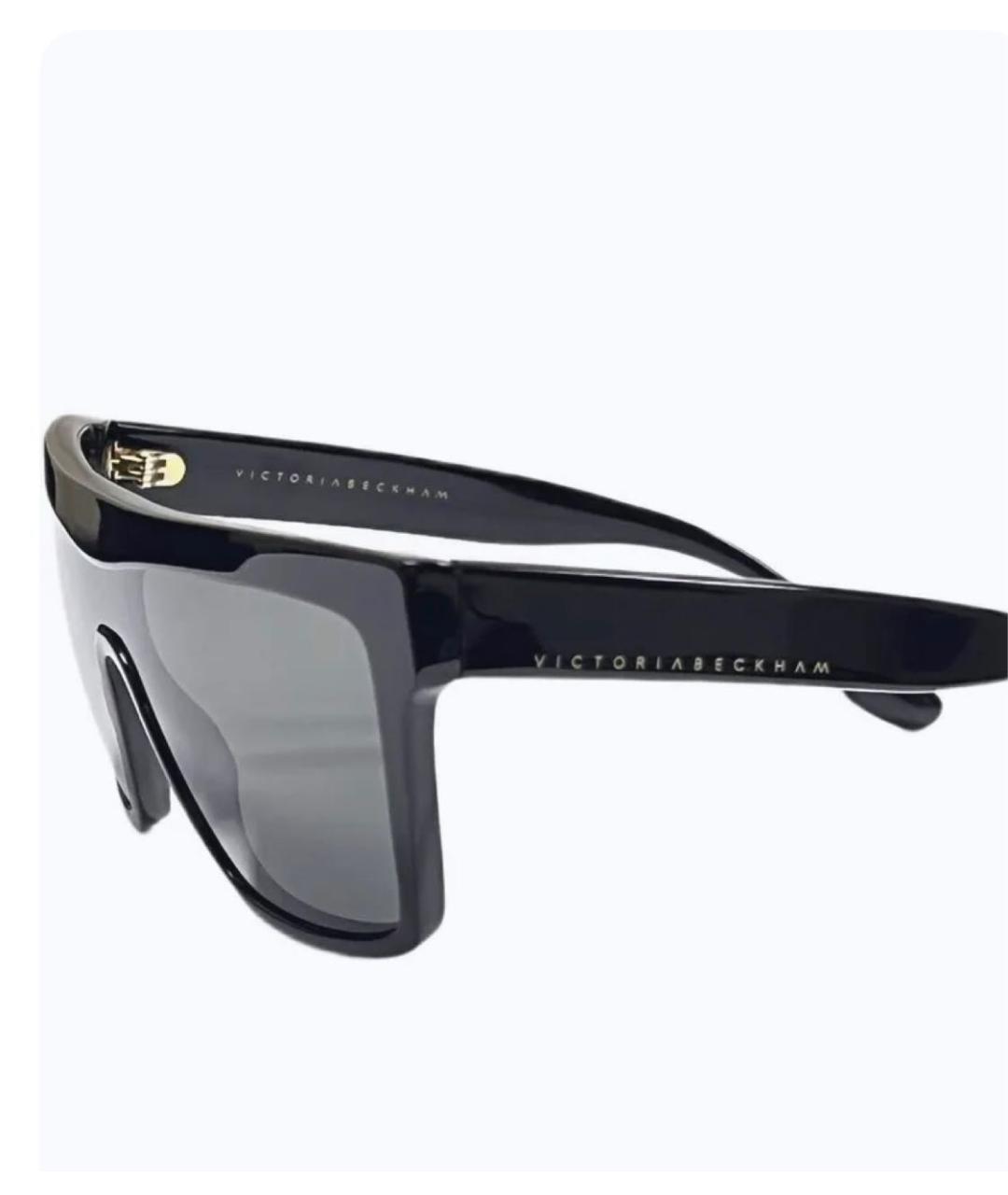 VICTORIA BECKHAM Черные пластиковые солнцезащитные очки, фото 3