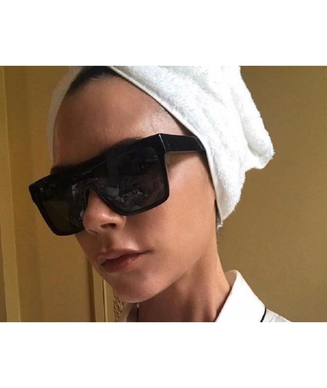 VICTORIA BECKHAM Черные пластиковые солнцезащитные очки, фото 8