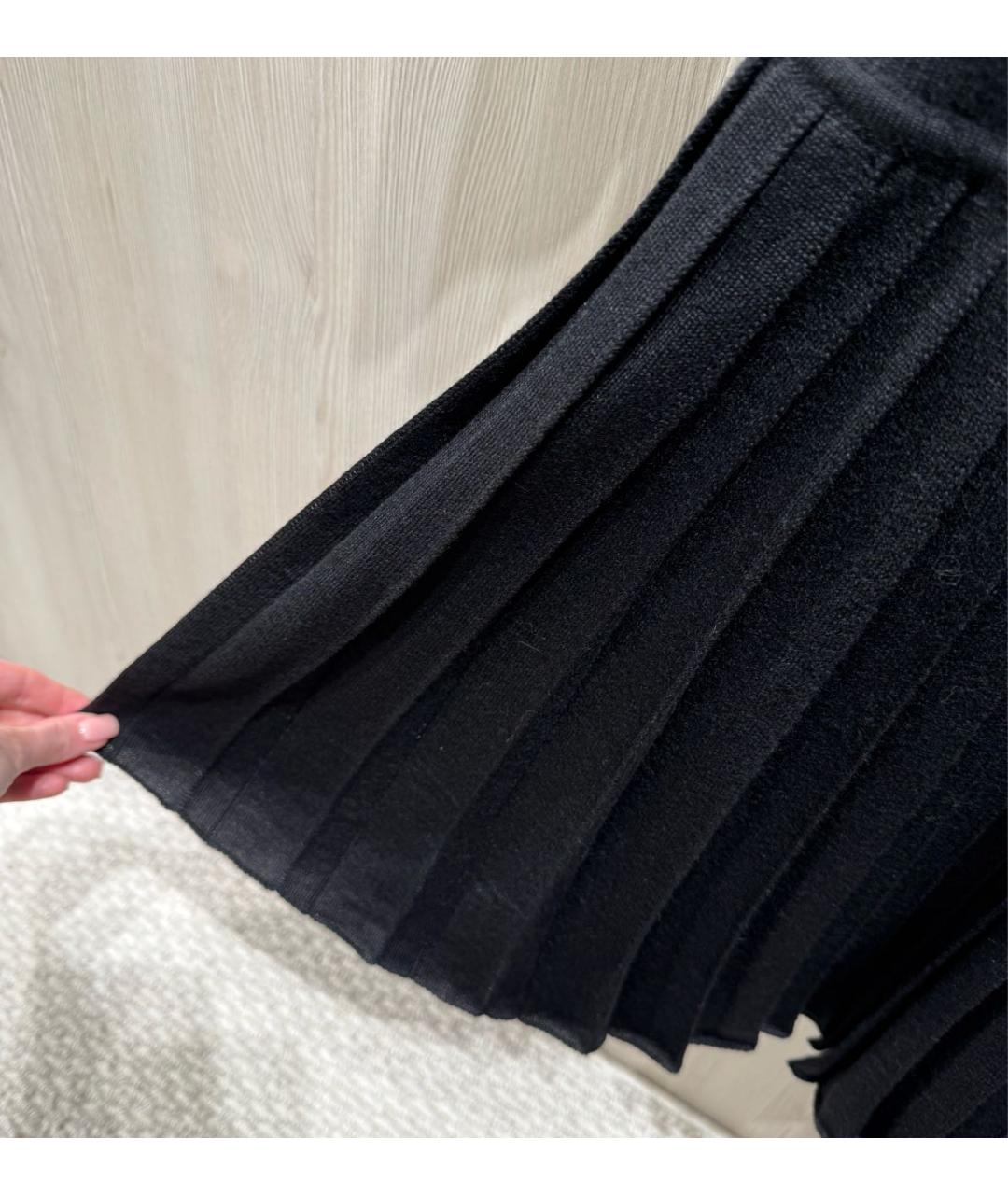 PRADA Черное шерстяное повседневное платье, фото 5