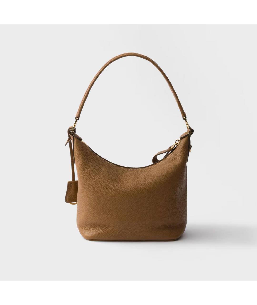 PRADA Коричневая кожаная сумка через плечо, фото 3