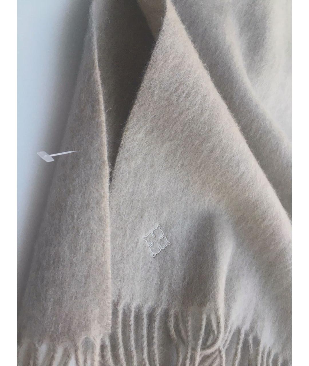 BY MALENE BIRGER Бежевый шерстяной шарф, фото 6