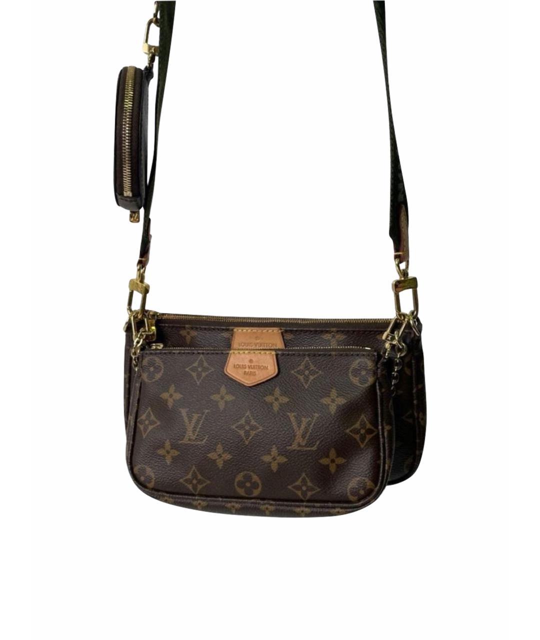 LOUIS VUITTON Коричневая сумка через плечо, фото 1