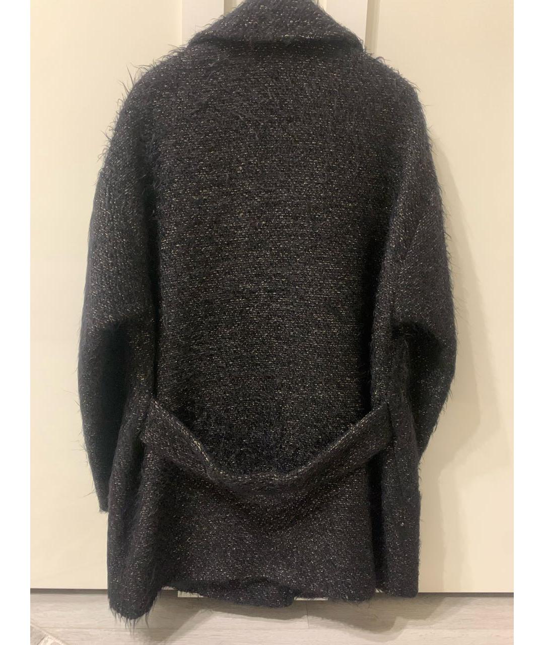 SAINT LAURENT Черное пальто, фото 2