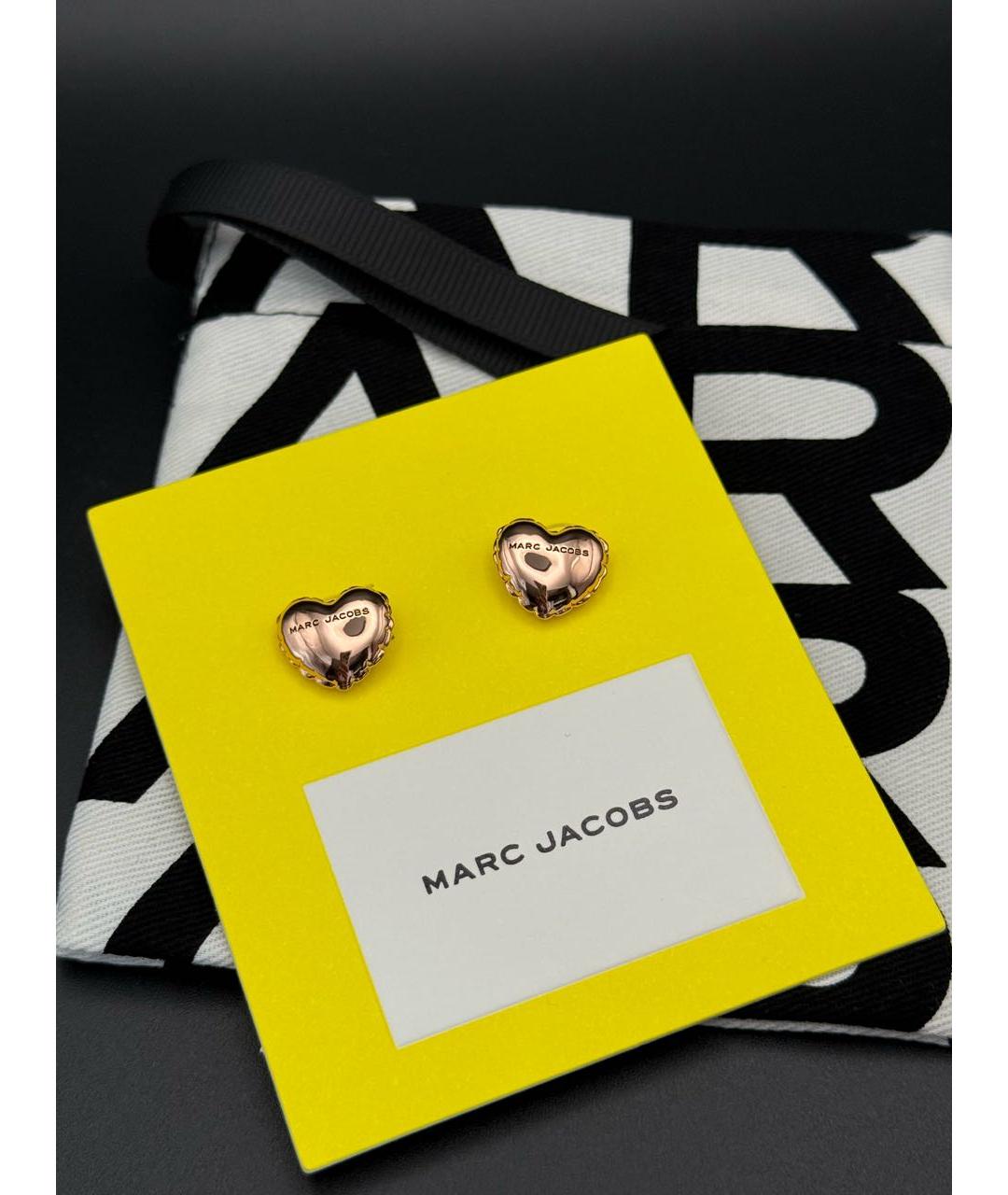 MARC JACOBS Золотые металлические серьги, фото 2