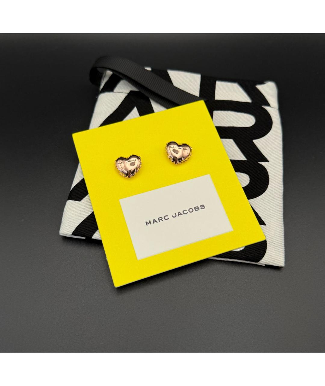 MARC JACOBS Золотые металлические серьги, фото 3