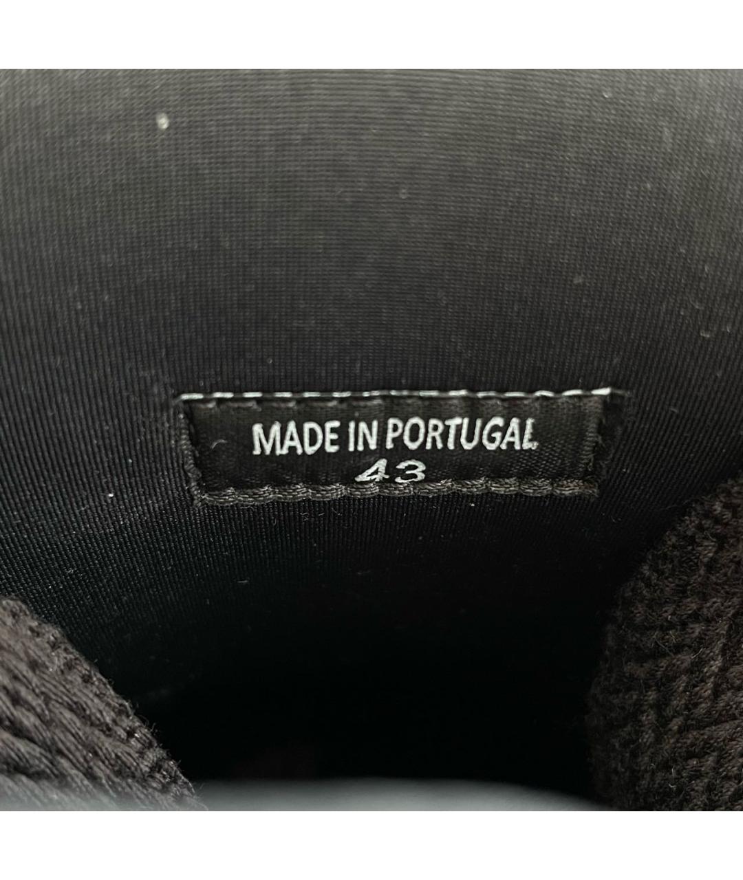 LANVIN Черные низкие кроссовки / кеды, фото 6