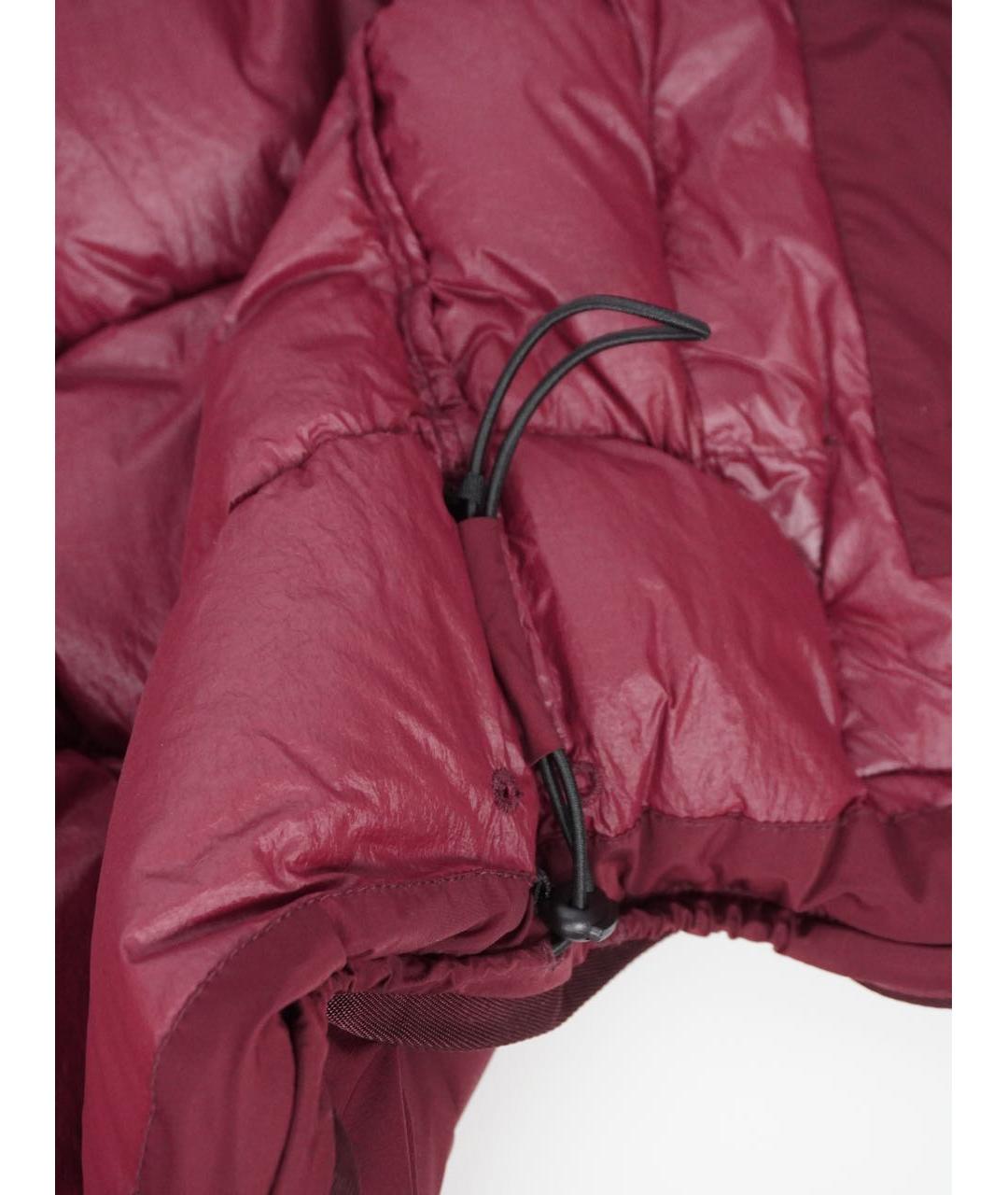 CP COMPANY Бордовый полиамидовый пуховик, фото 7