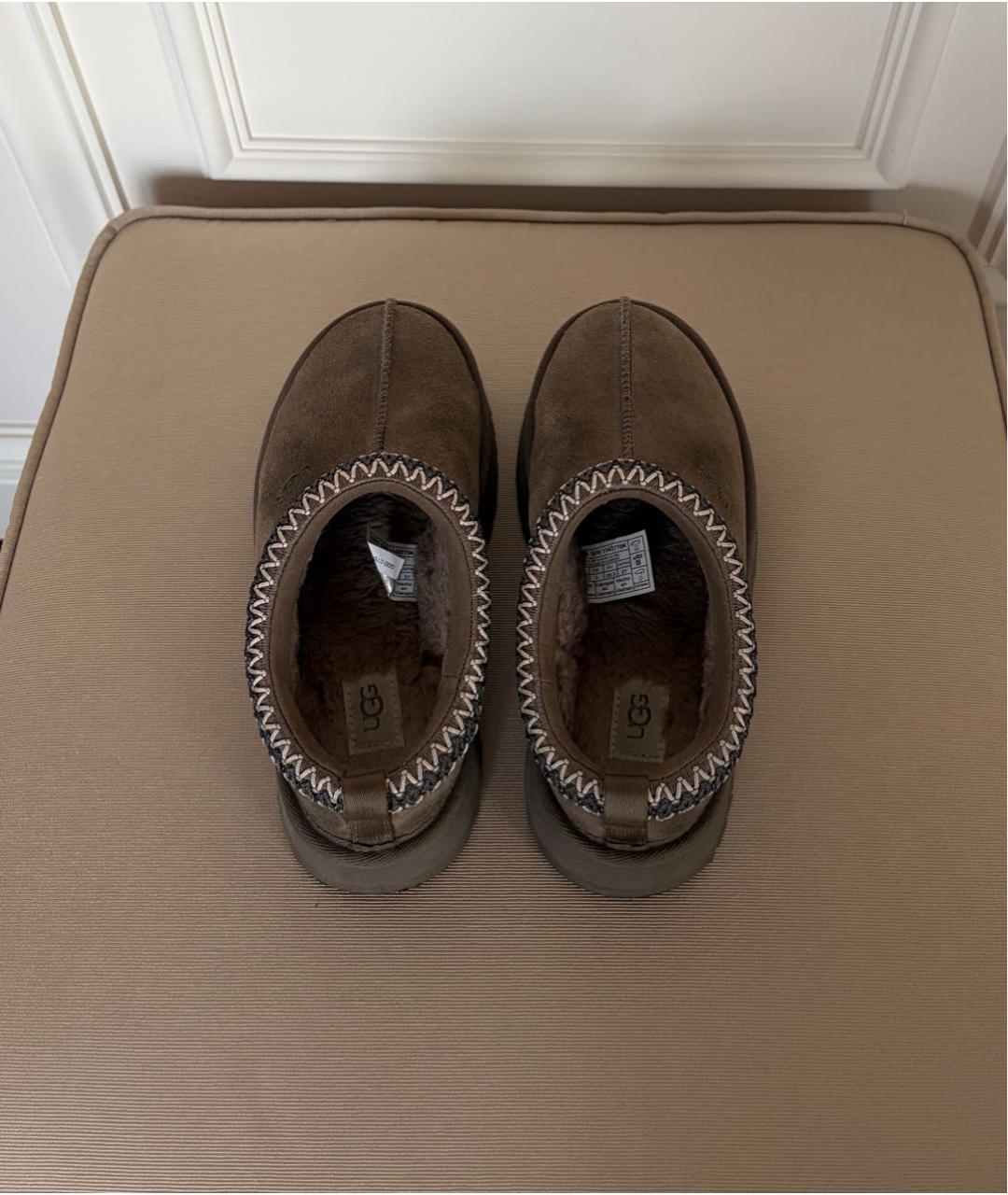 UGG AUSTRALIA Коричневые замшевые ботинки, фото 3