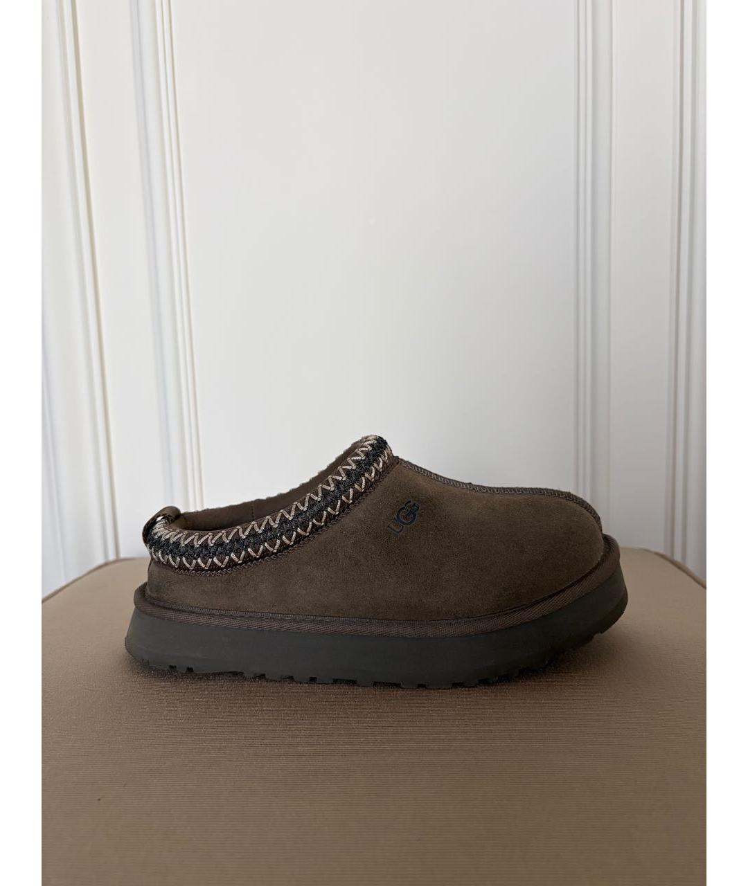 UGG AUSTRALIA Коричневые замшевые ботинки, фото 9