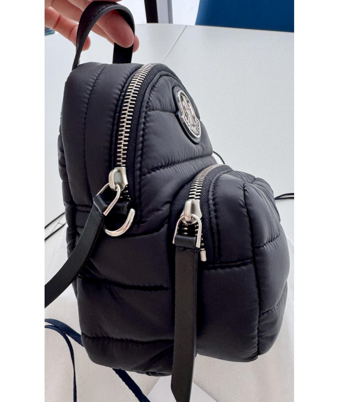 MONCLER Черная сумка через плечо, фото 2