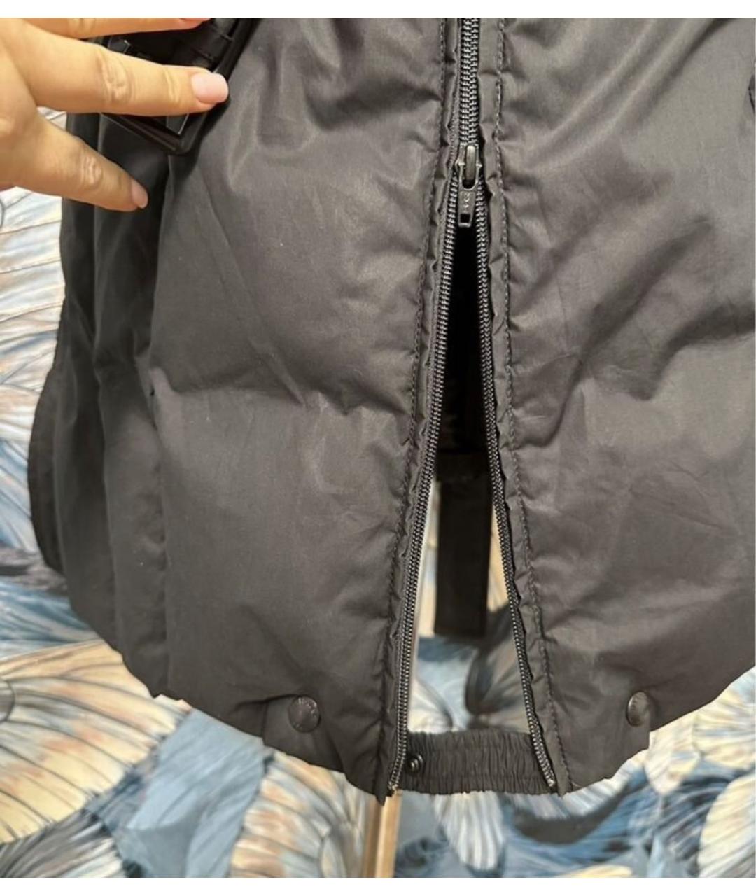 BLAUER Черный хлопковый пуховик, фото 4