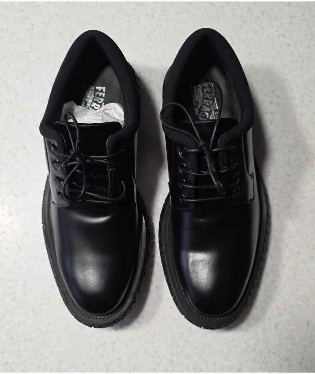 FERRAGAMO Черные кожаные туфли, фото 2