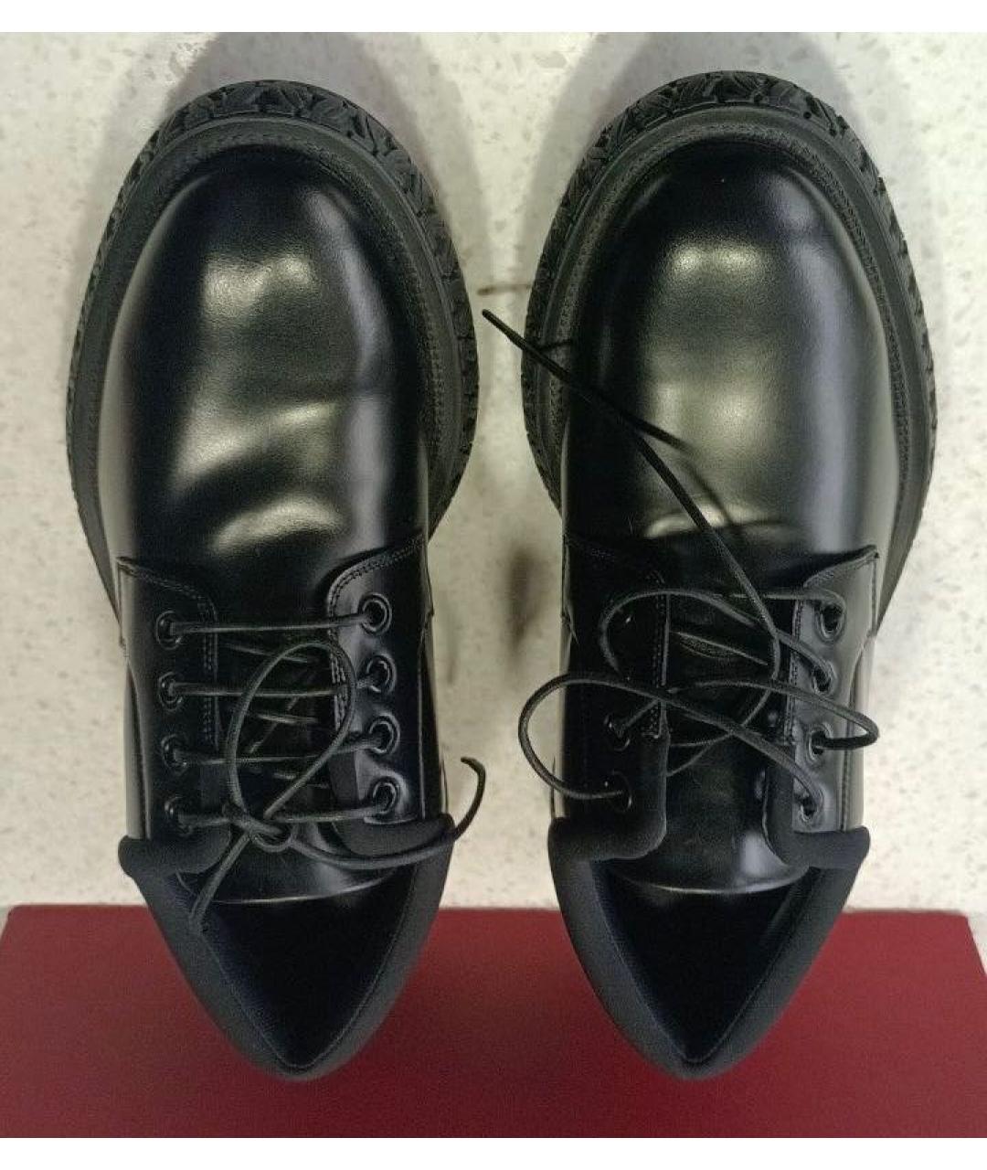 FERRAGAMO Черные кожаные туфли, фото 3