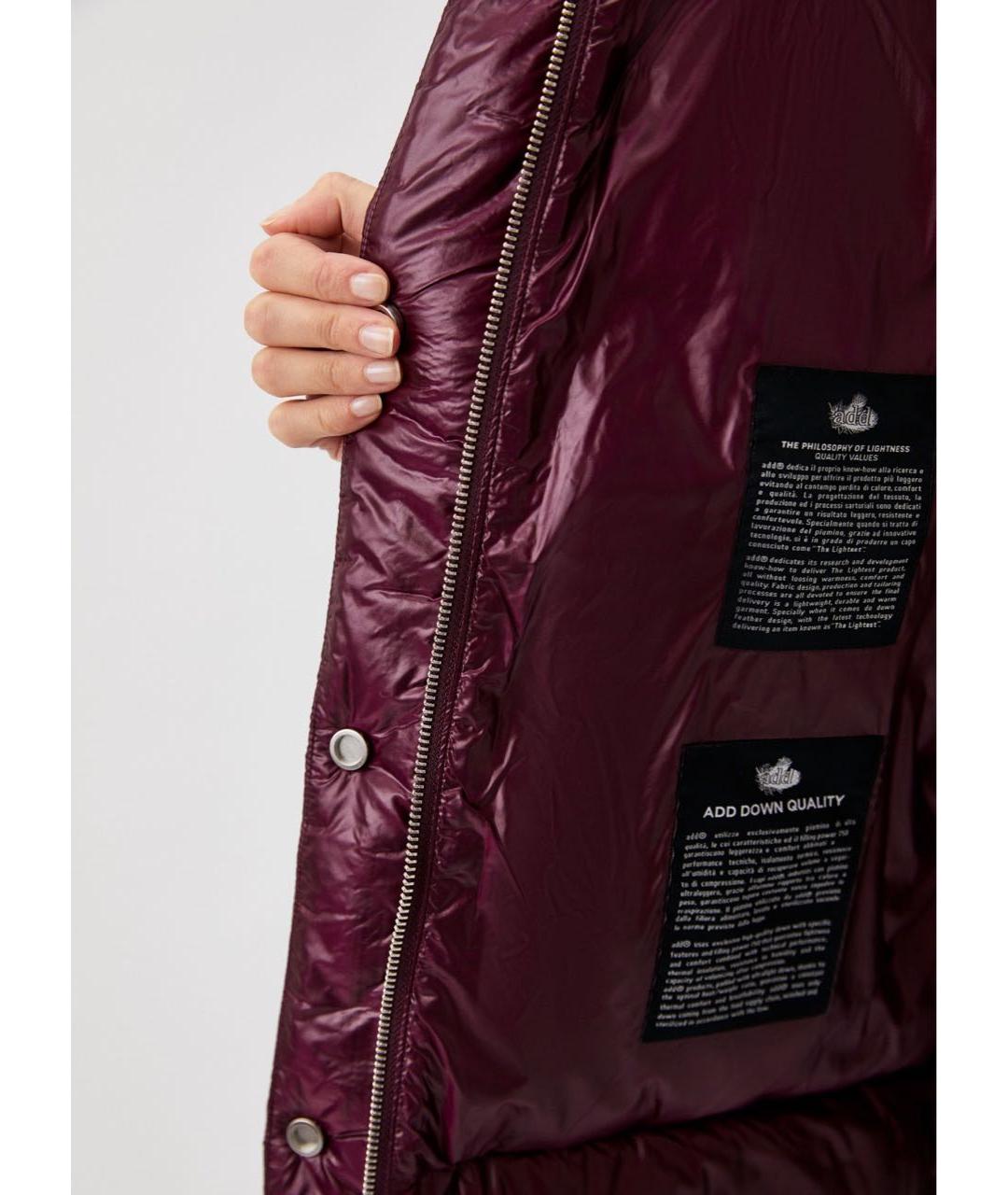 ADD Бордовое пальто, фото 3