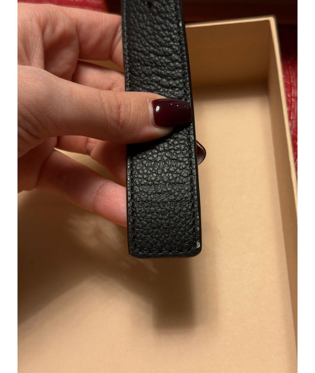 LOUIS VUITTON Коричневый кожаный ремень, фото 2