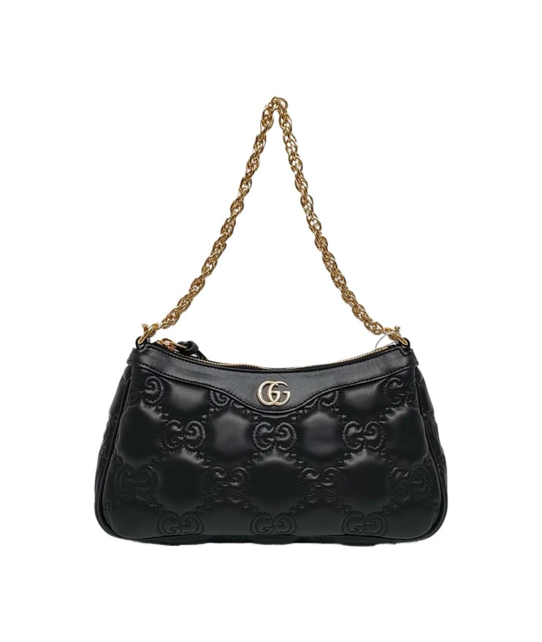 GUCCI Черная кожаная сумка с короткими ручками, фото 7