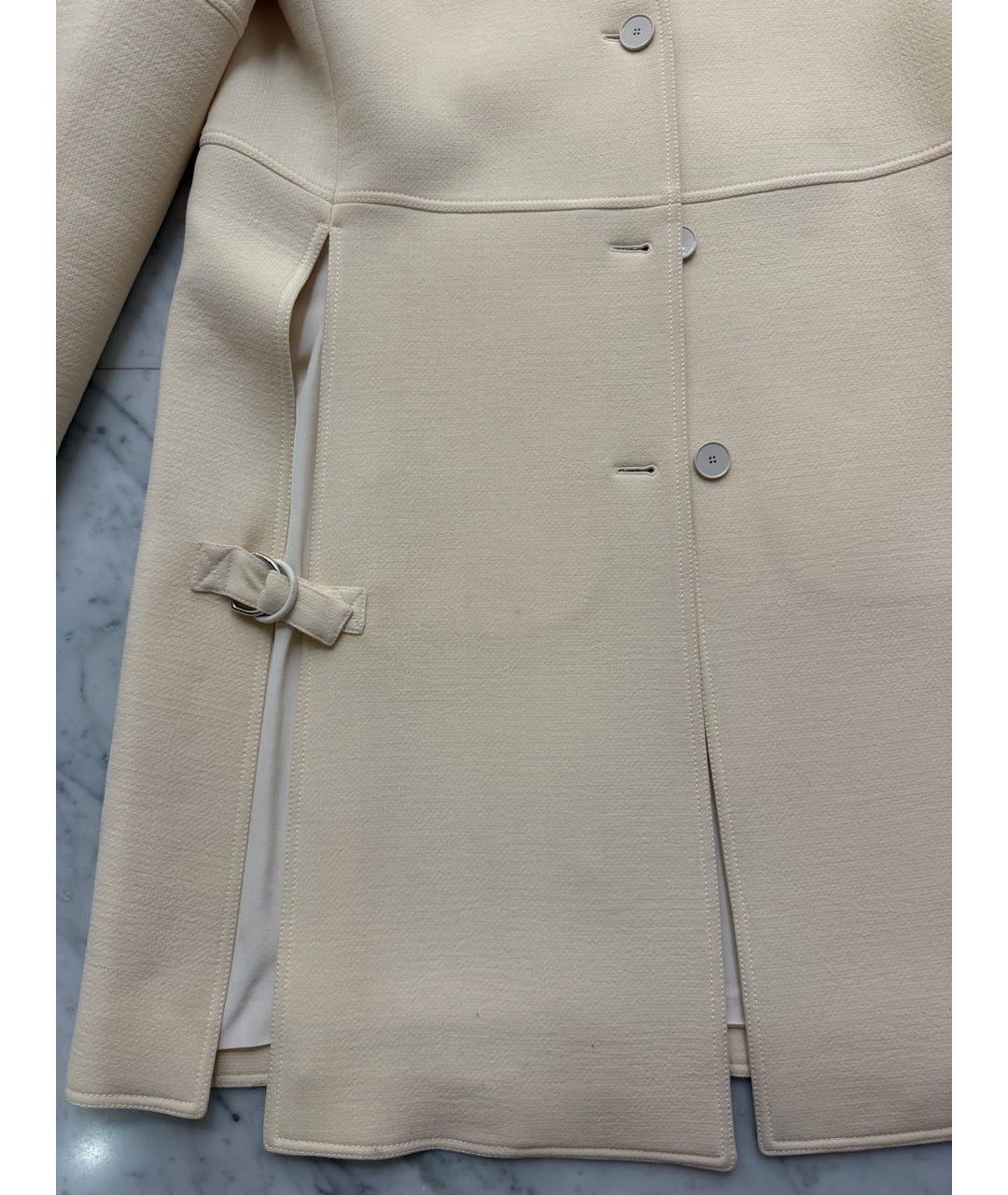 CHRISTIAN DIOR Бежевое шерстяное пальто, фото 3