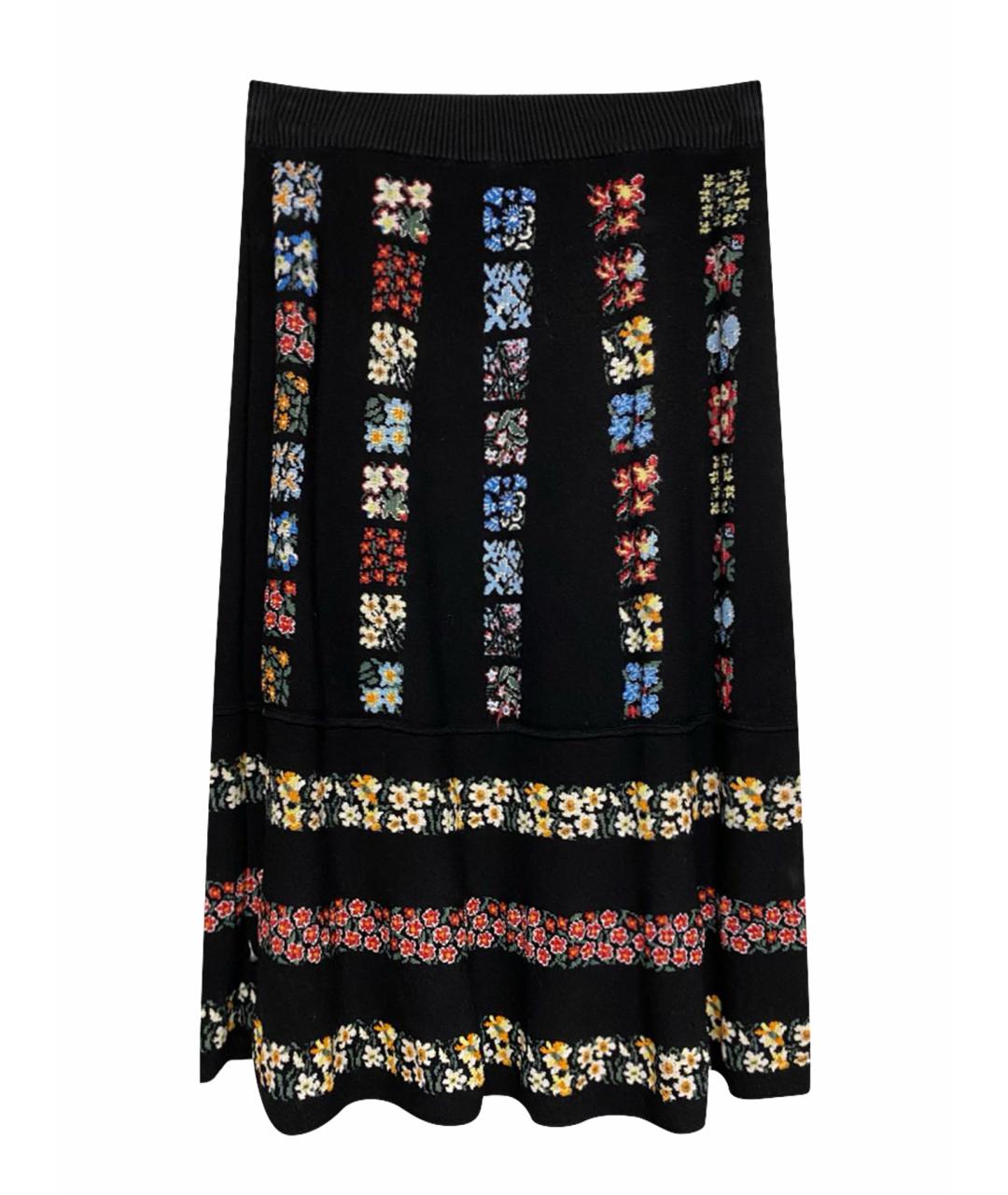 VALENTINO Черная полиэстеровая юбка миди, фото 9