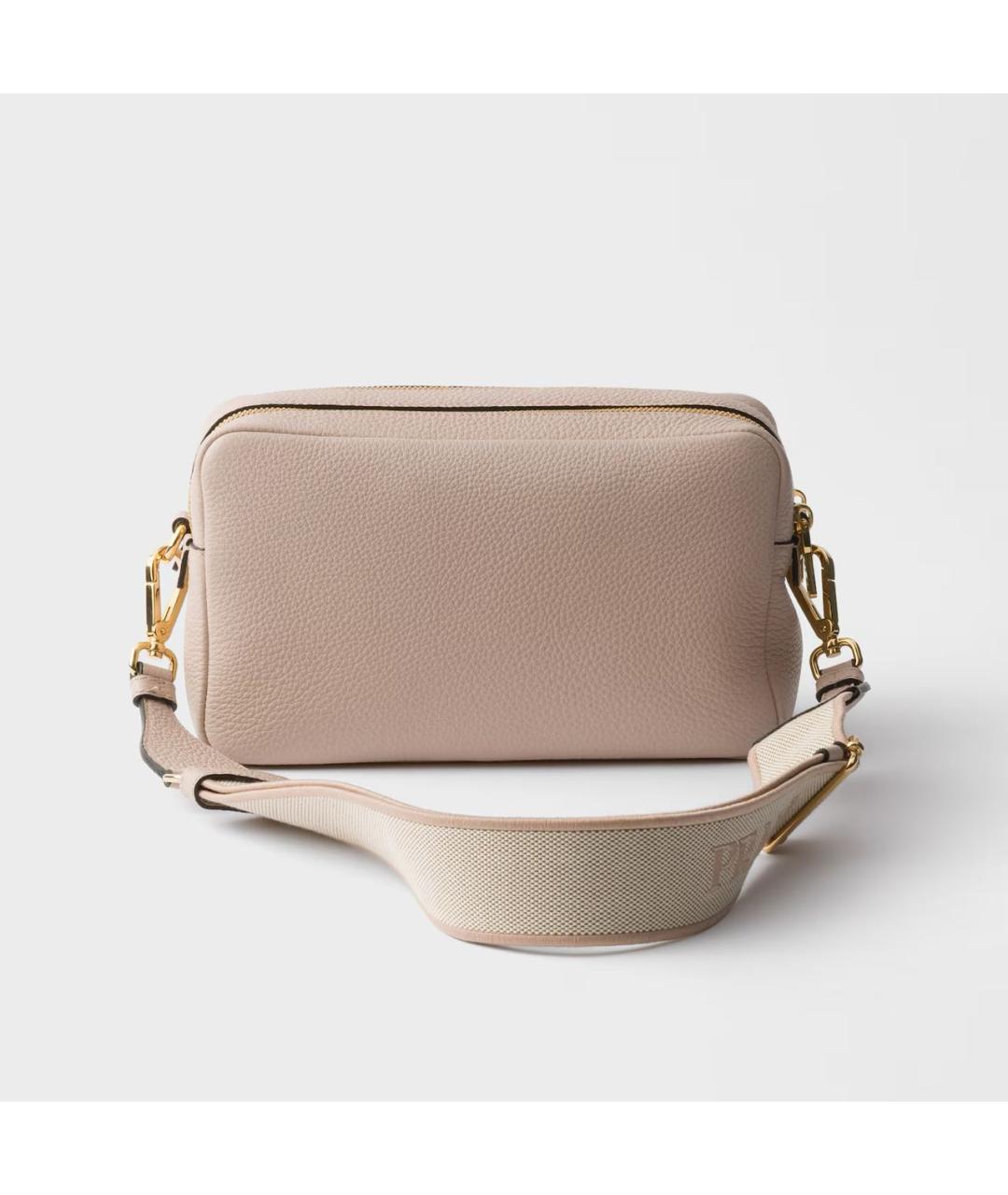 PRADA Розовая кожаная сумка через плечо, фото 3