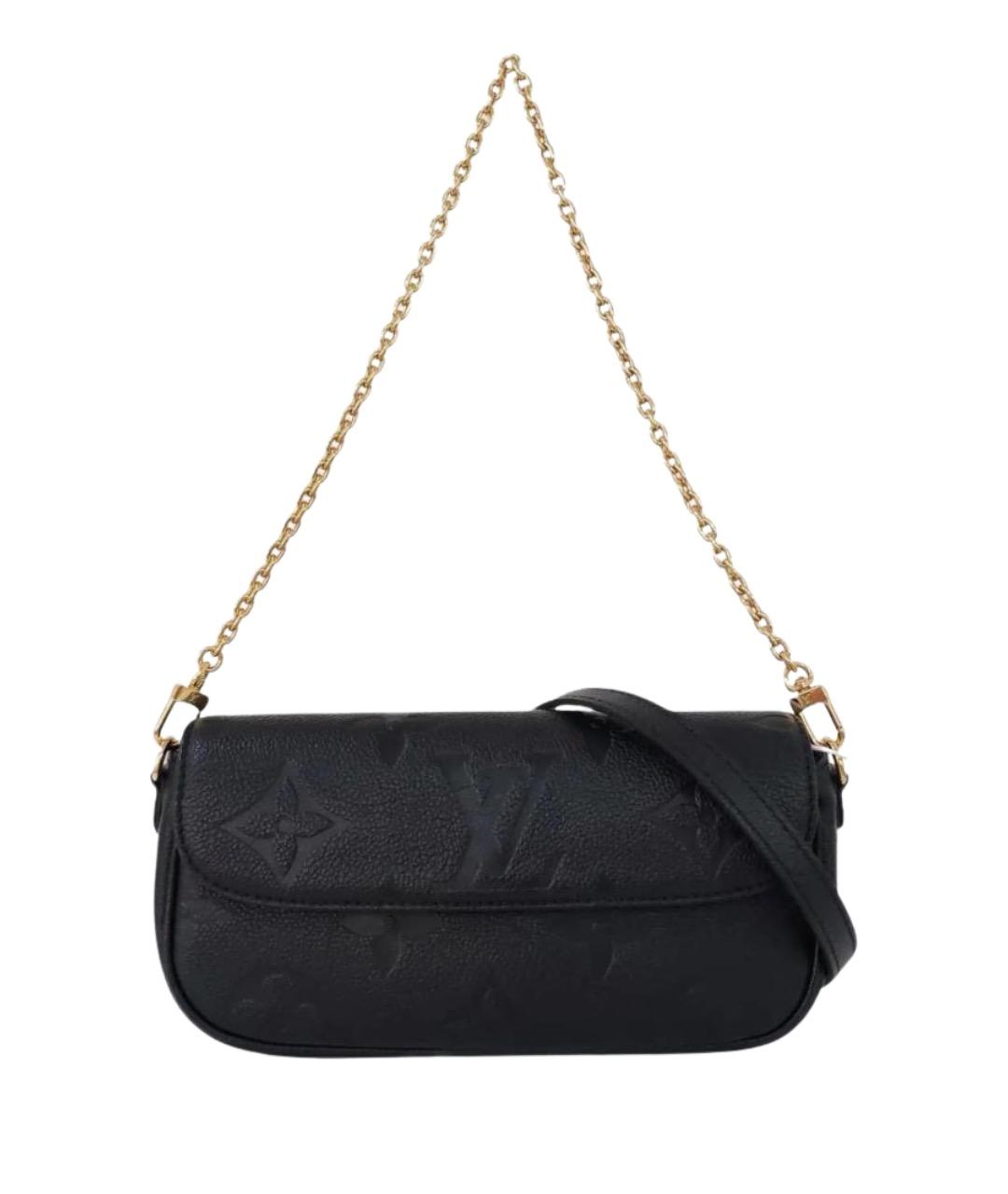 LOUIS VUITTON Черная кожаная сумка через плечо, фото 1