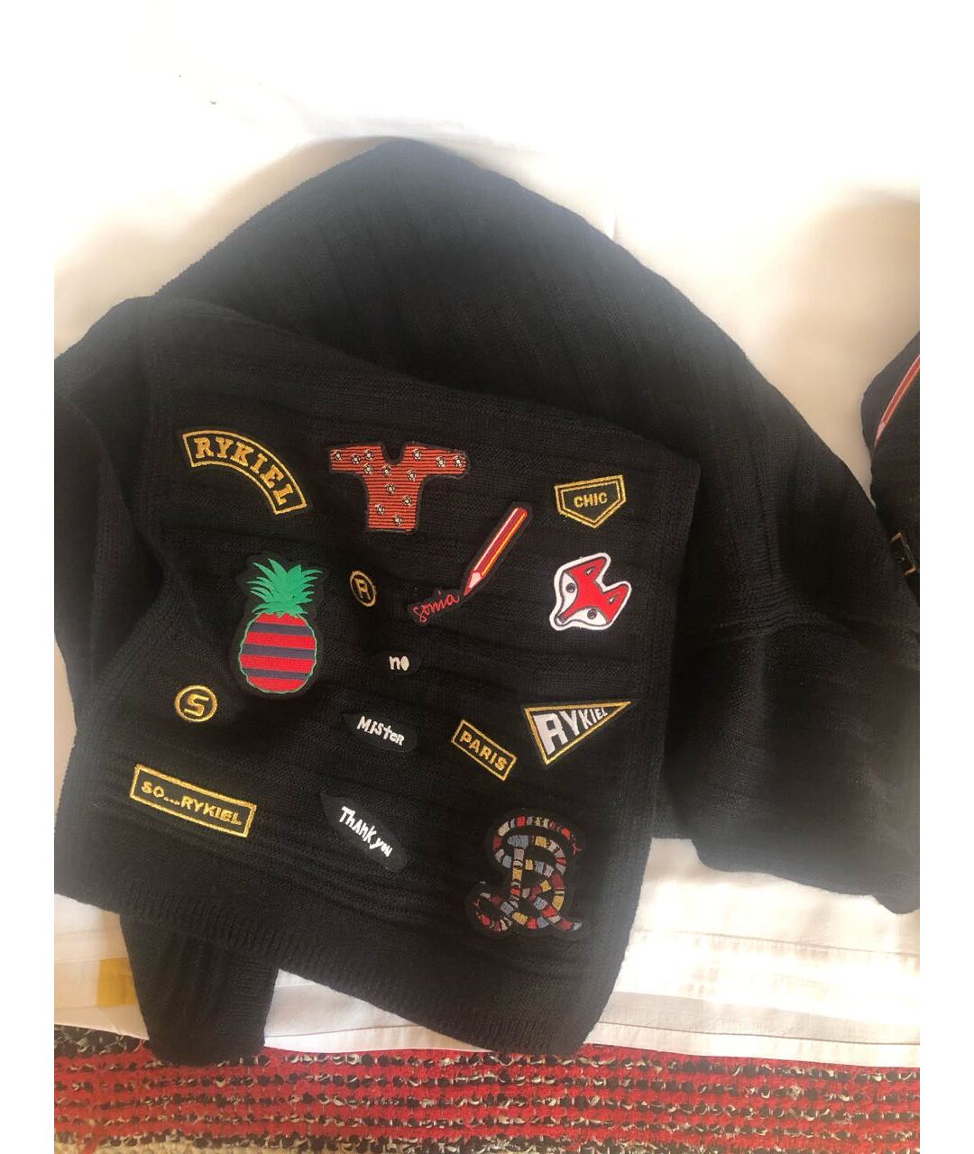 SONIA RYKIEL Черная шерстяная шапка, фото 3