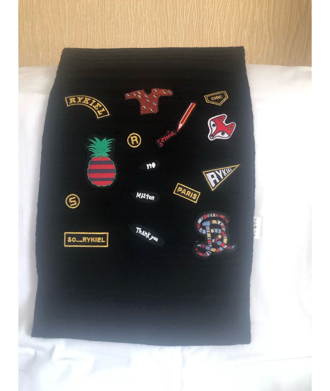 SONIA RYKIEL Черная шерстяная шапка, фото 2