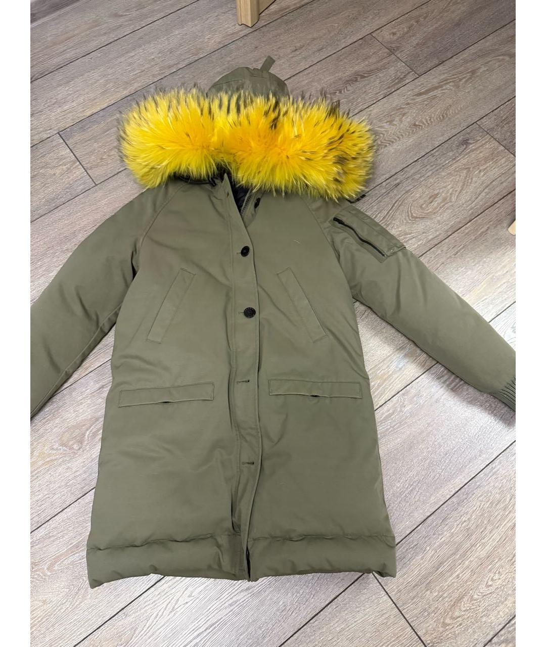 KENZO Хаки хлопковый пуховик, фото 2